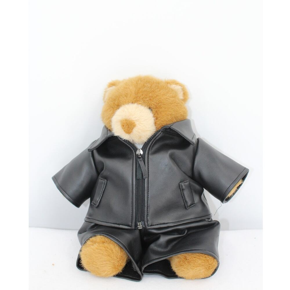 Build a Bear Faux leather Jacket and pants
